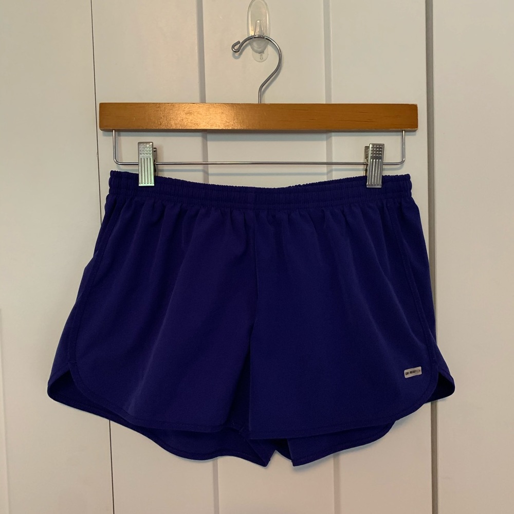 Blue athletic shorts